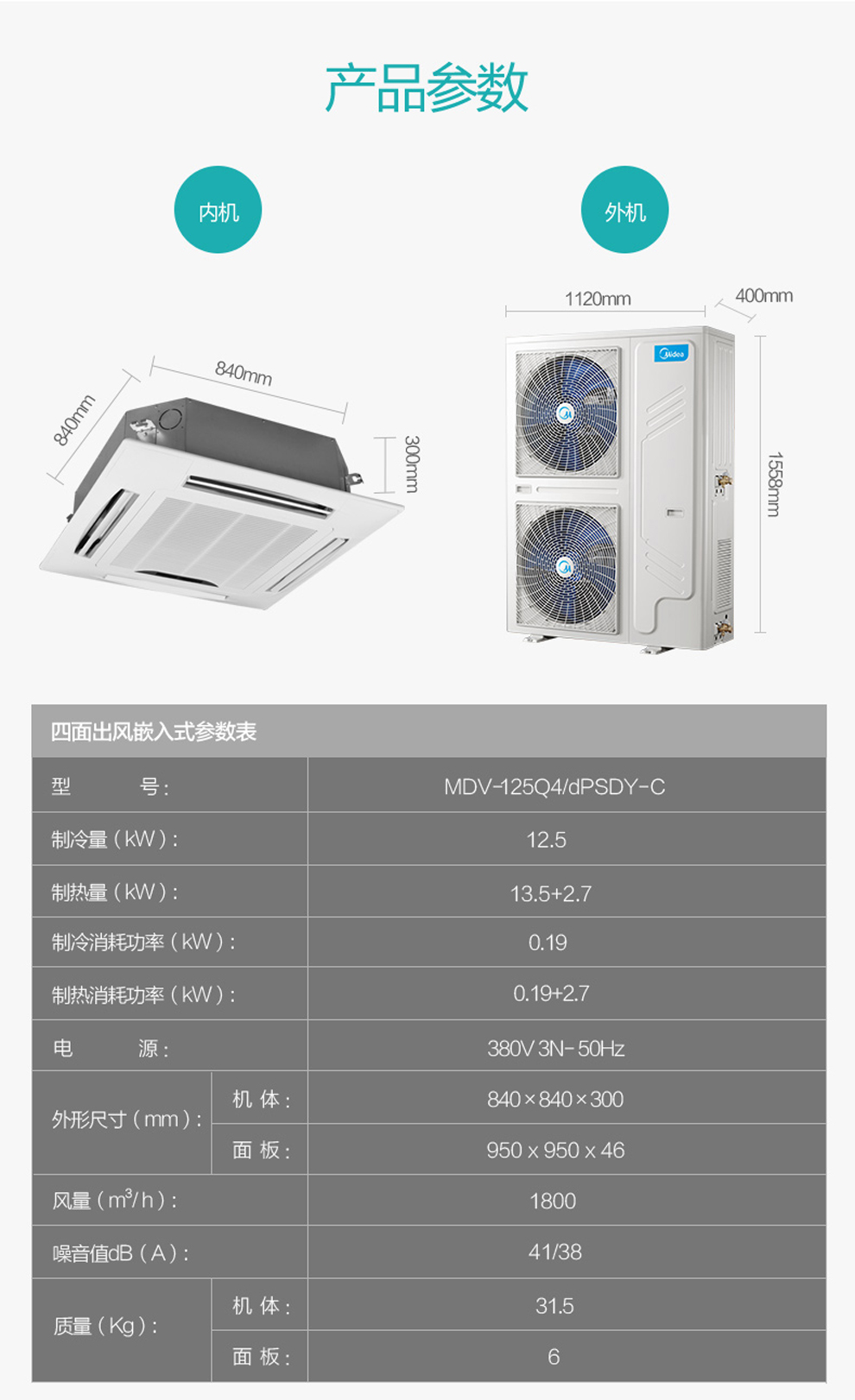 美的中央空調(diào)天花機