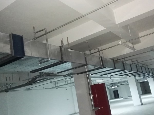 無錫車間工廠廠房風管排風工程現場